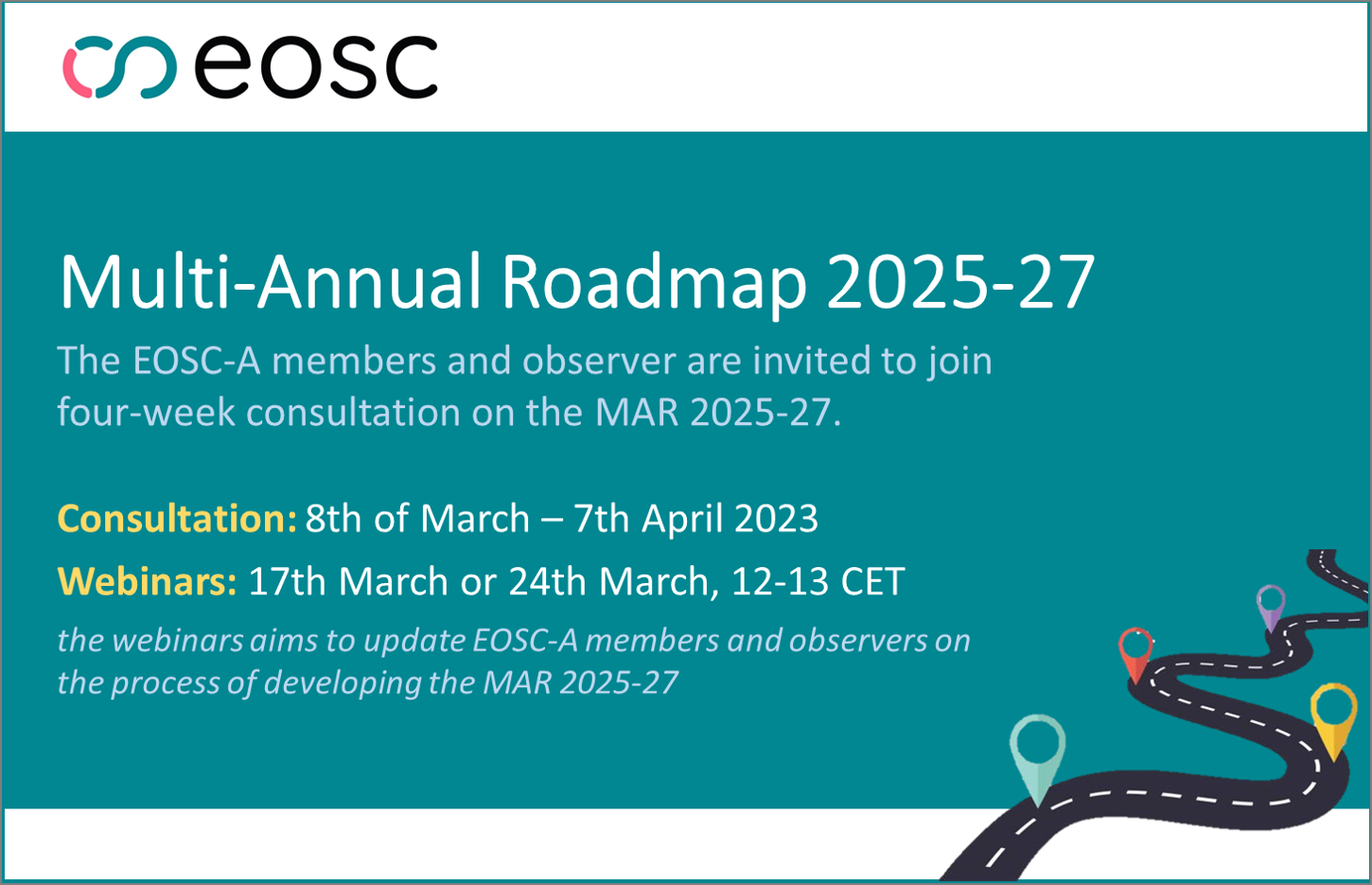 Read more about the article Consultation for MAR 2025-27 opens to EOSC-A members and observers