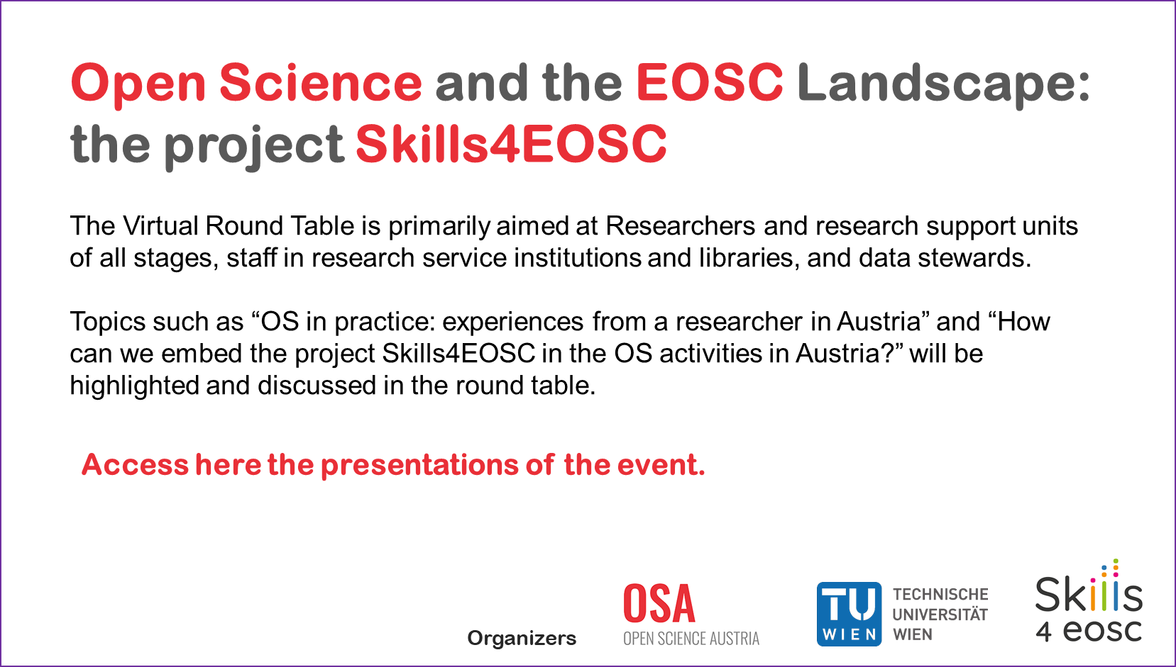 Read more about the article EOSC SOA meets OSA: Open Science and the EOSC Landscape