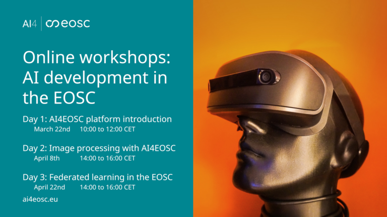 Workshops on AI development in the EOSC